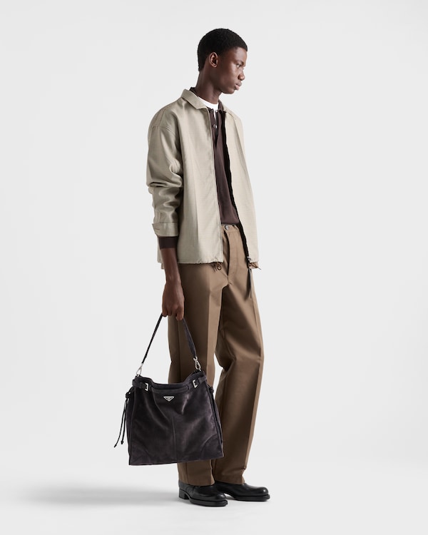Prada Bonnie suede shoulder bag