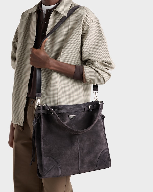 Prada Bonnie suede shoulder bag