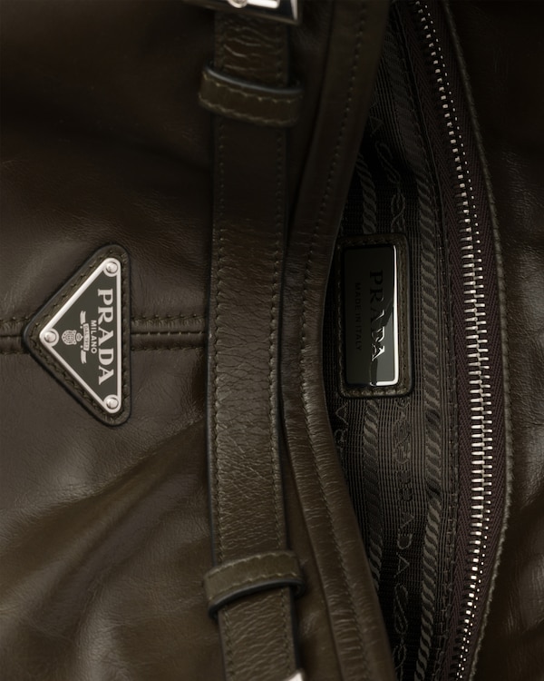 Prada Bonnie leather shoulder bag - Forest Prada Bonnie leather shoulder bag - Forest