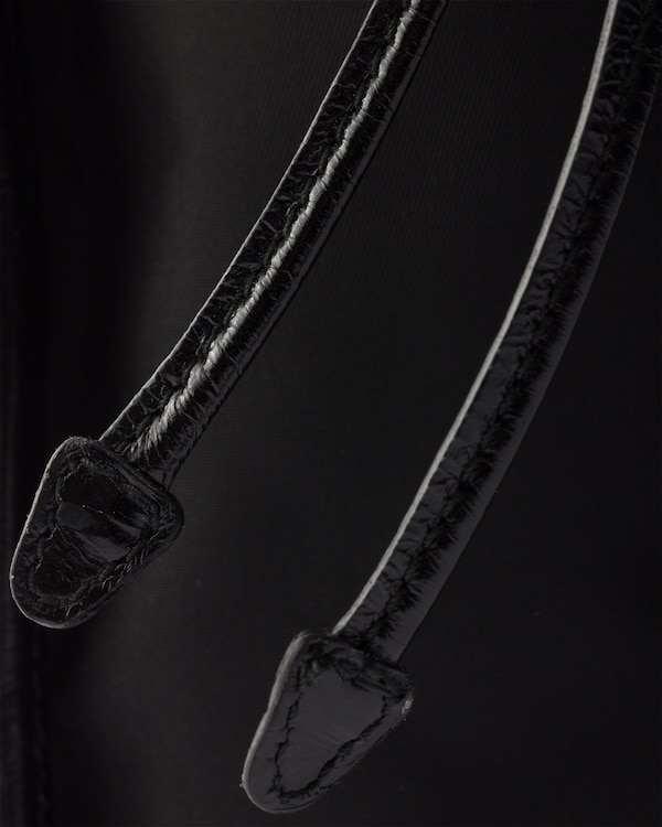 Prada Bonnie Re-Nylon and leather shoulder bag - Black Prada Bonnie Re-Nylon and leather shoulder bag - Black
