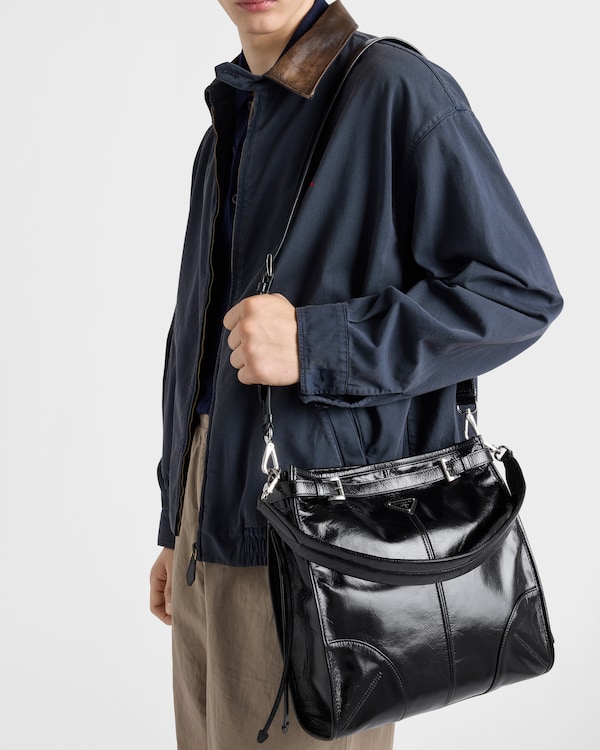 Sac porté épaule Prada Bonnie en cuir - Noir Sac porté épaule Prada Bonnie en cuir - Noir