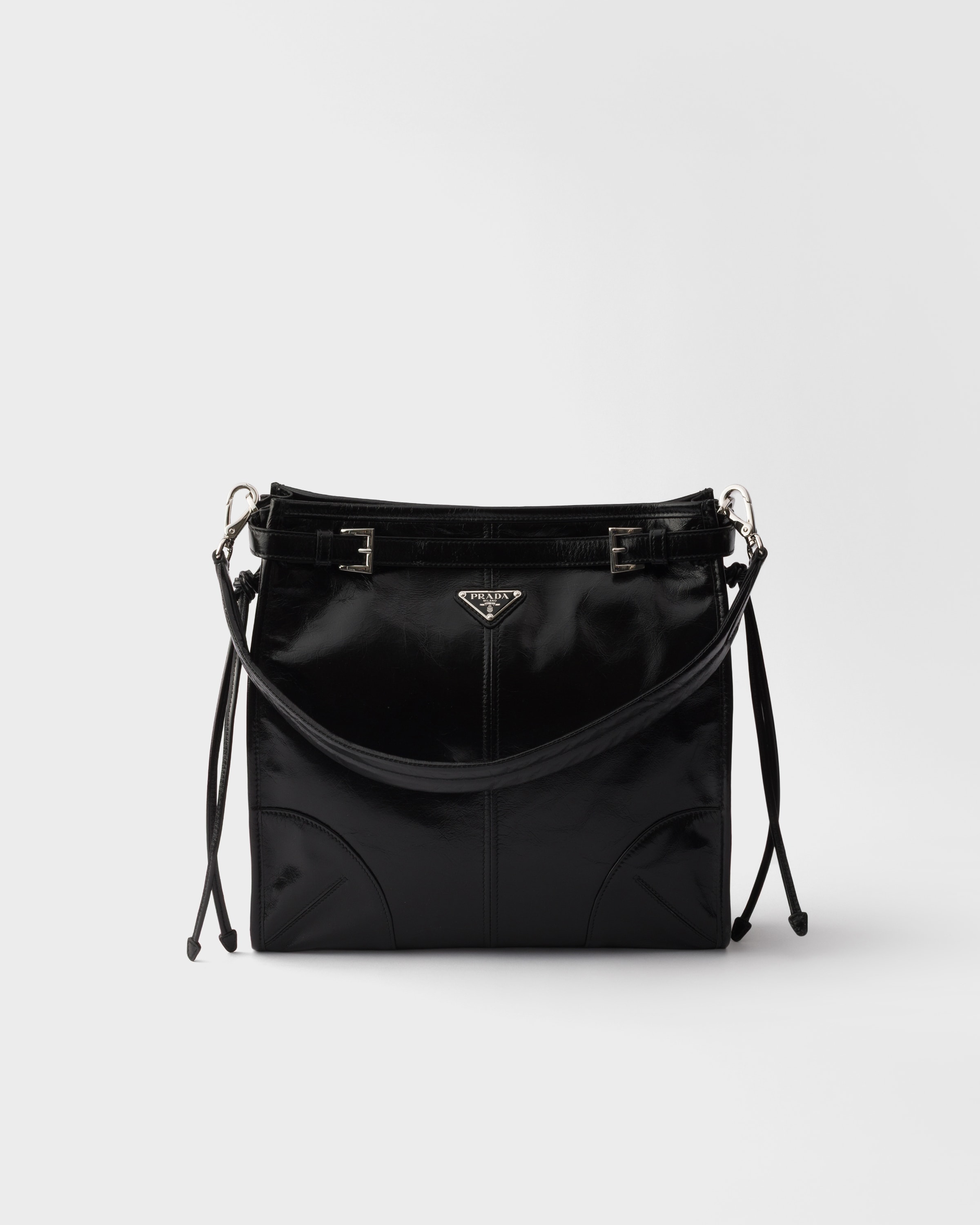 Black Prada Bonnie leather shoulder bag | PRADA - United States
