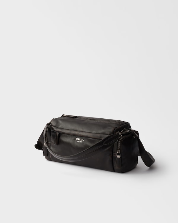 Schultertasche aus Nappa-Leder in Used-Optik - Dunkelbraun Schultertasche aus Nappa-Leder in Used-Optik - Dunkelbraun