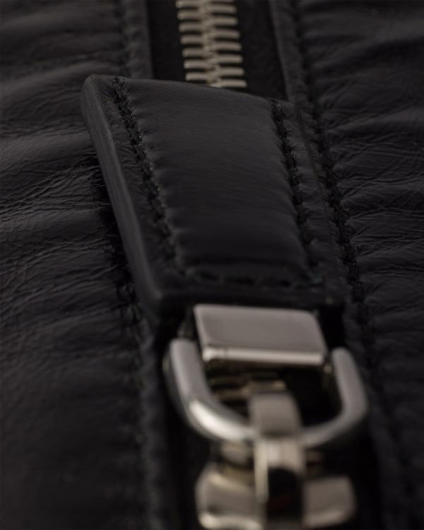 Leather shoulder bag - Black Leather shoulder bag - Black