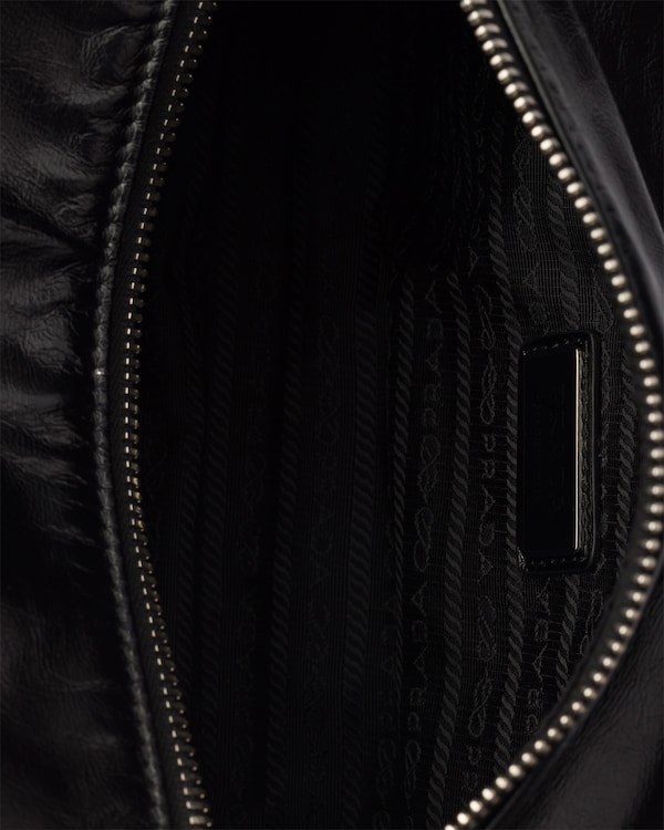 Leather shoulder bag - Black Leather shoulder bag - Black