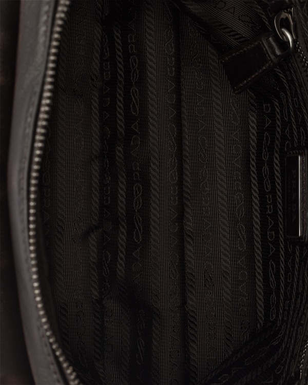 Schultertasche aus Nappa-Leder in Used-Optik - Dunkelbraun Schultertasche aus Nappa-Leder in Used-Optik - Dunkelbraun