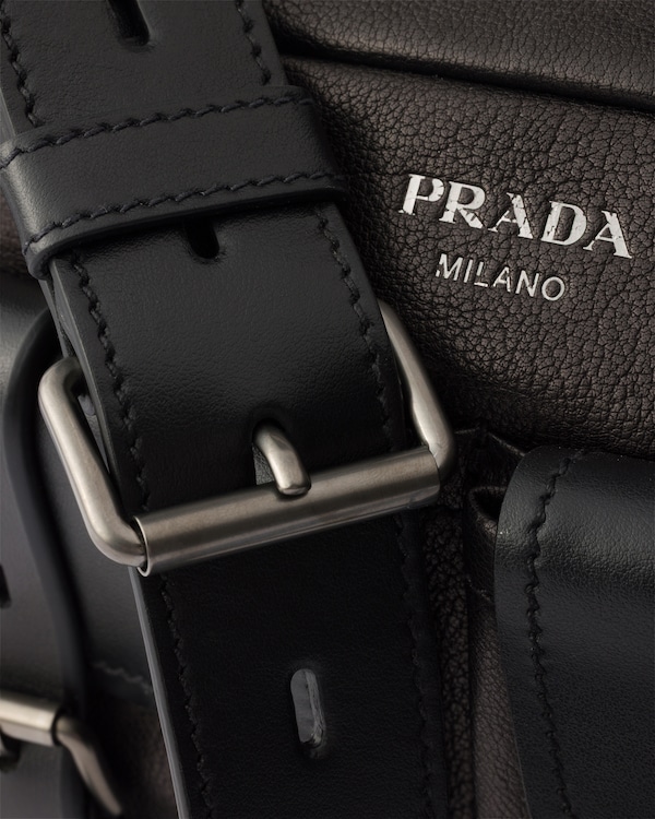 Prada Route leather shoulder bag - Black Prada Route leather shoulder bag - Black