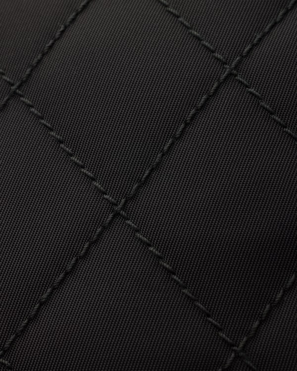 Re-Nylon and leather shoulder bag - Black Re-Nylon and leather shoulder bag - Black