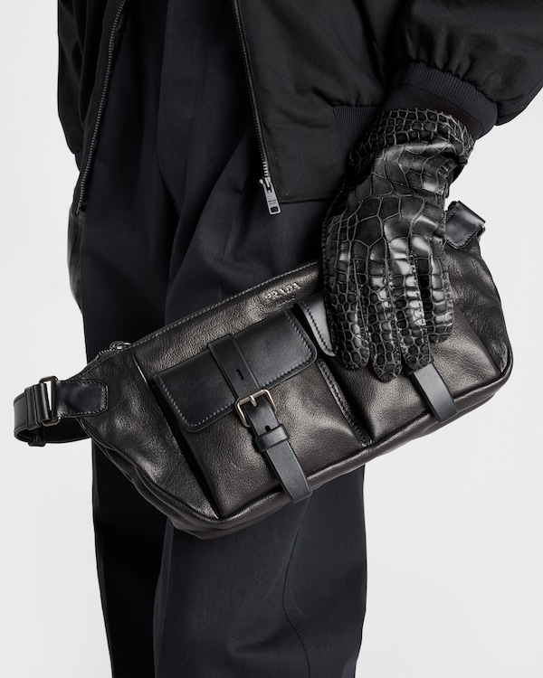 Prada Route leather shoulder bag - Black Prada Route leather shoulder bag - Black