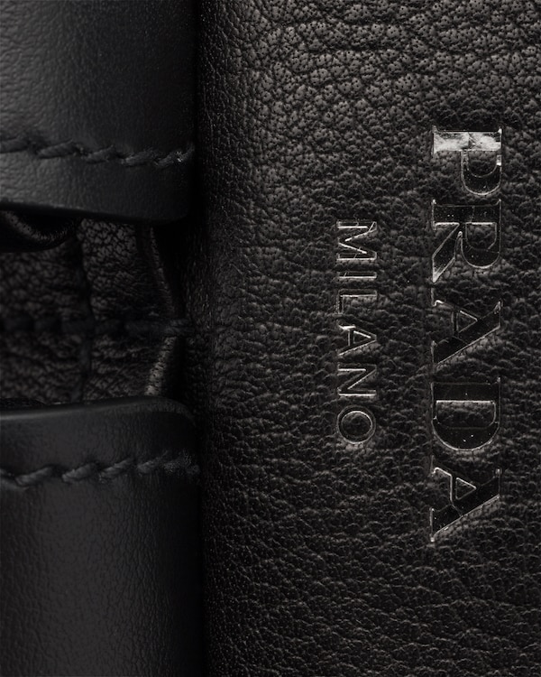 Prada Route leather shoulder bag - Black Prada Route leather shoulder bag - Black