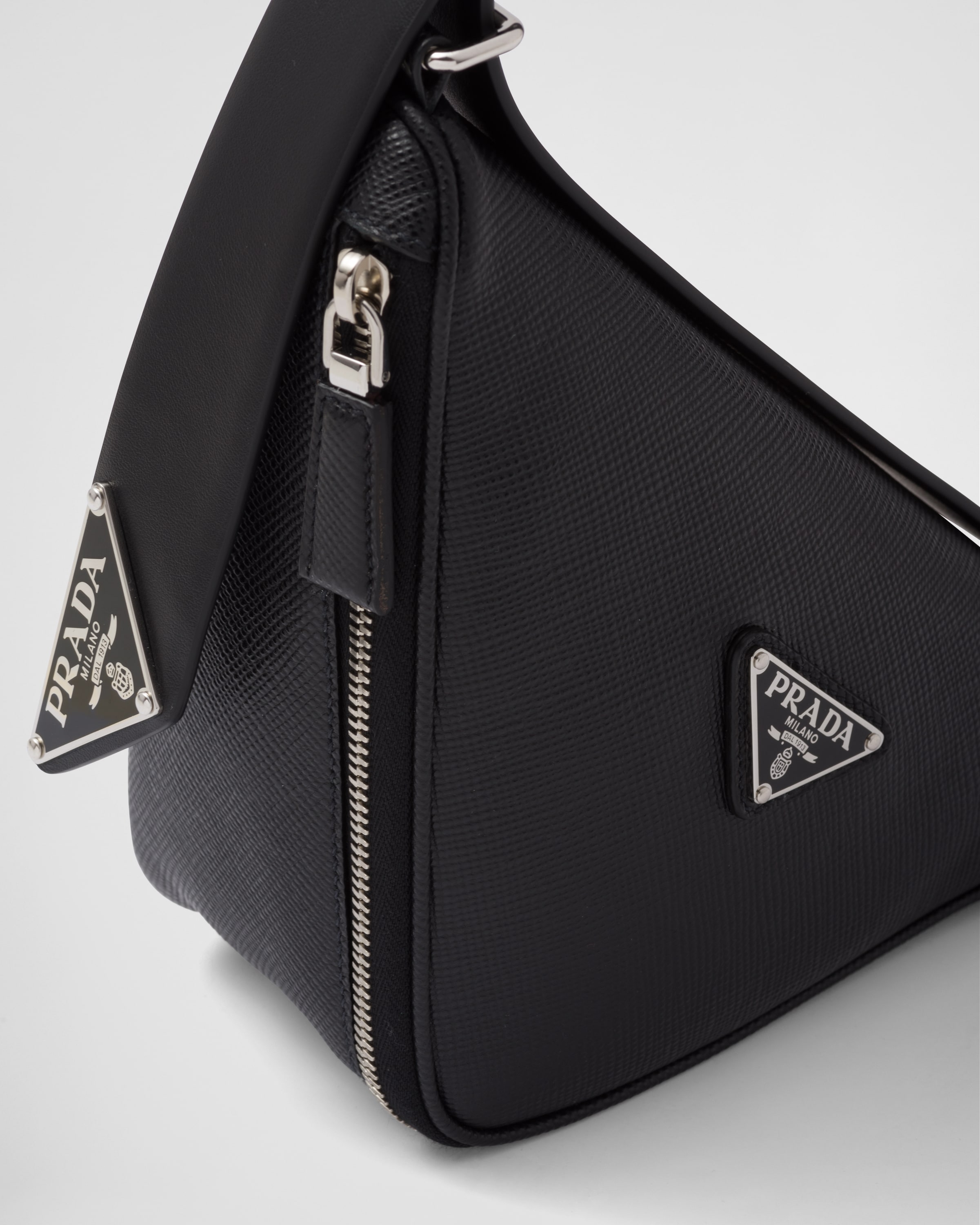 Saffiano leather belt bag