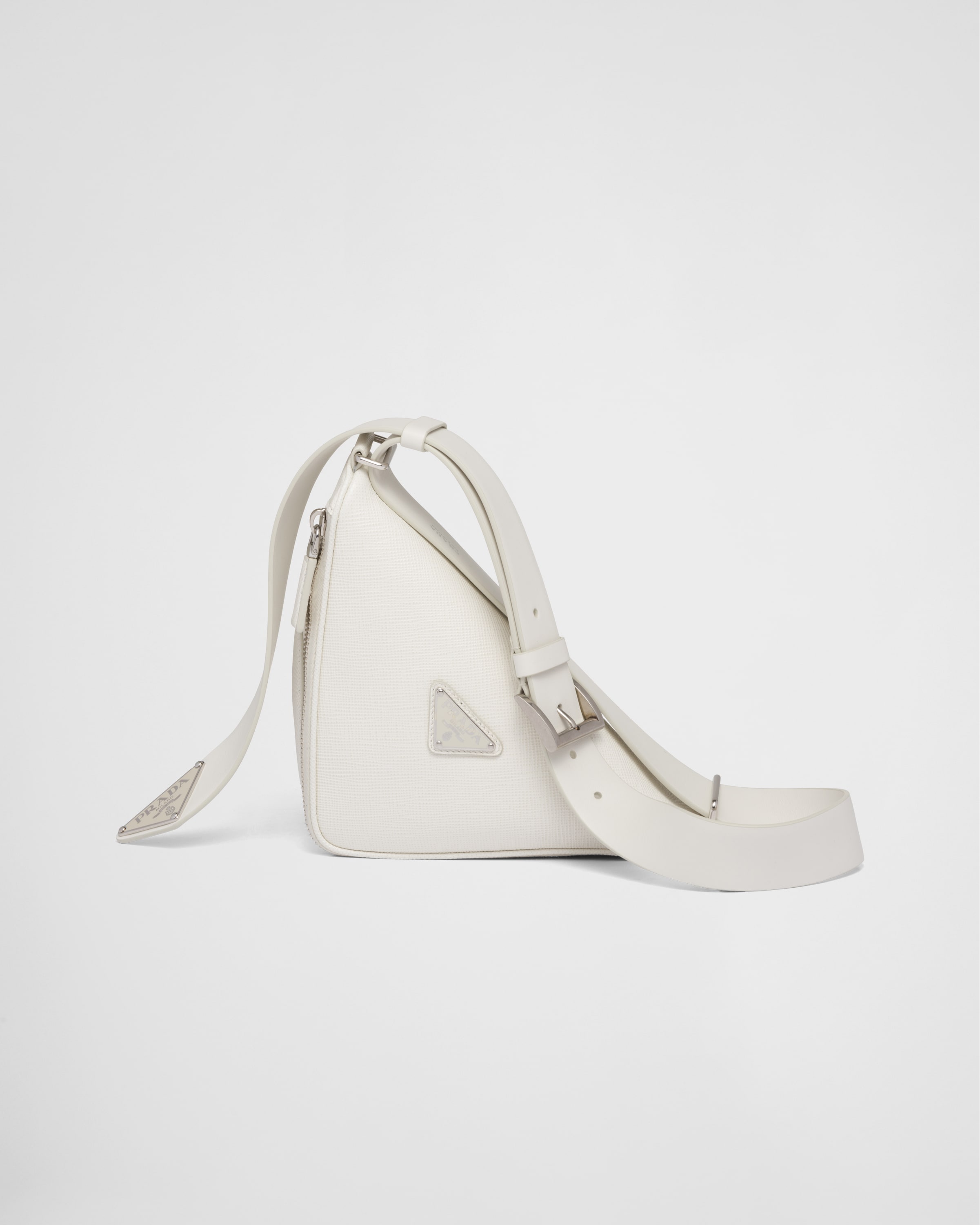 Prada belt top bag white