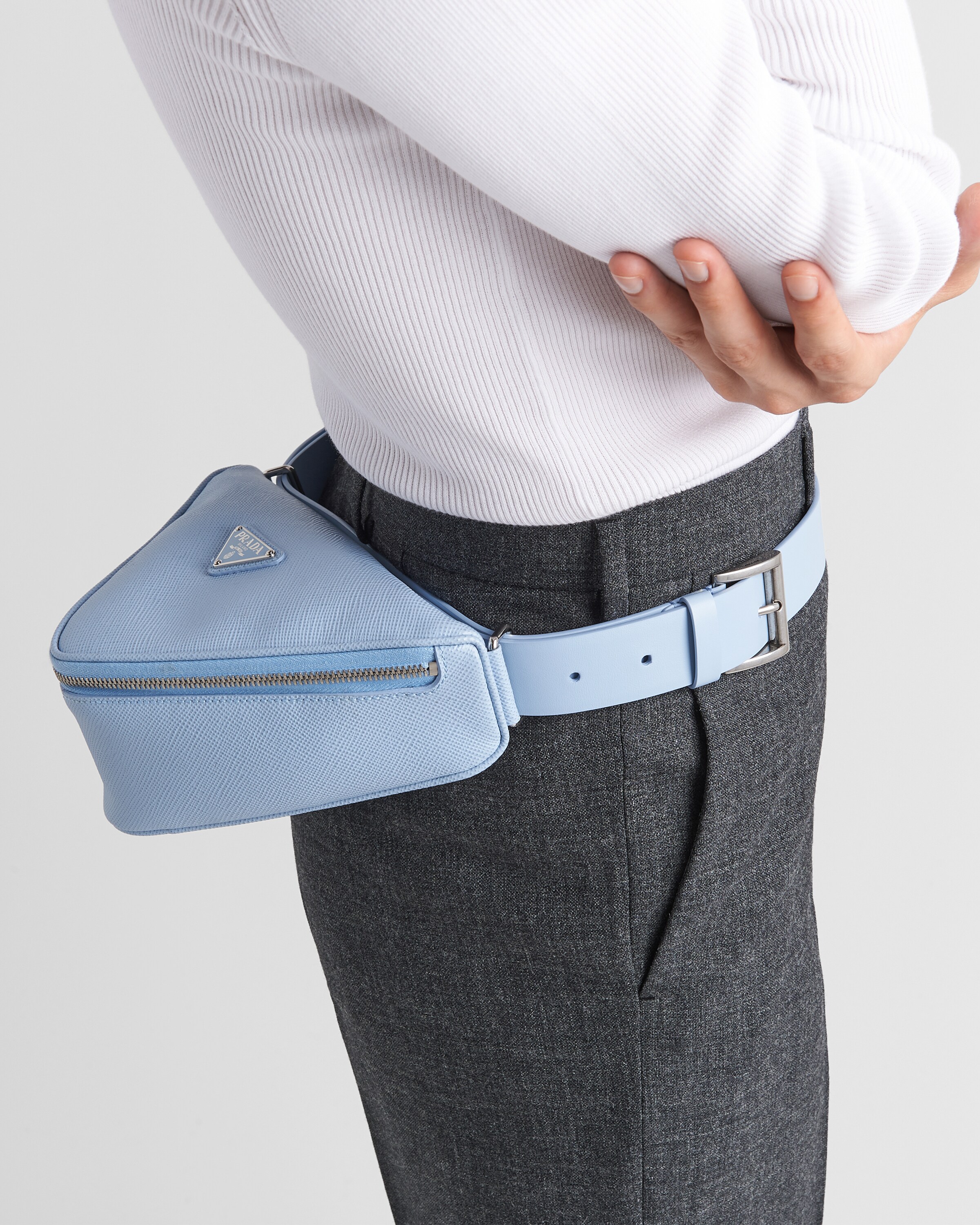 Prada Saffiano leather belt bag 8