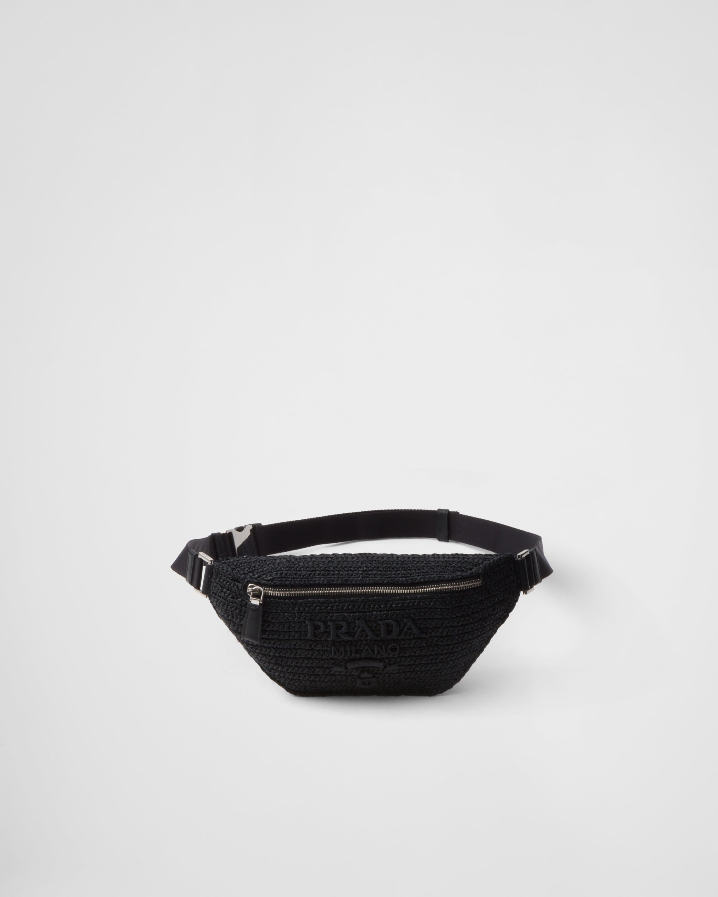 Prada Crochet Belt Bag, Man, Black