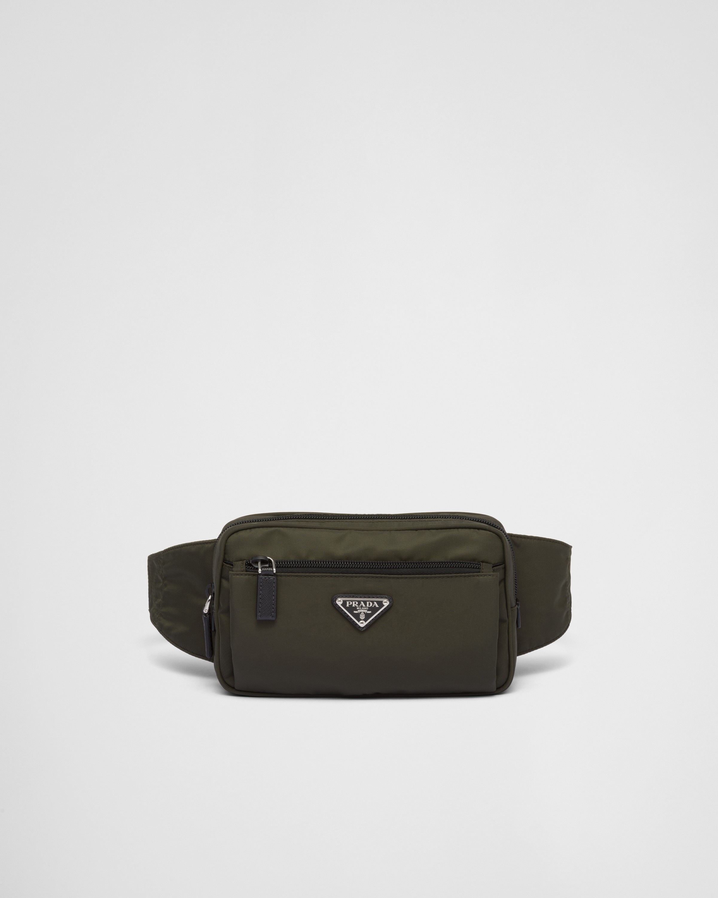 Tundra Re nylon And Saffiano Leather Belt Bag PRADA