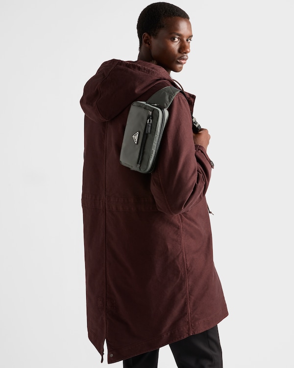 Re-Nylon and Saffiano leather belt bag Re-Nylon and Saffiano leather belt bag