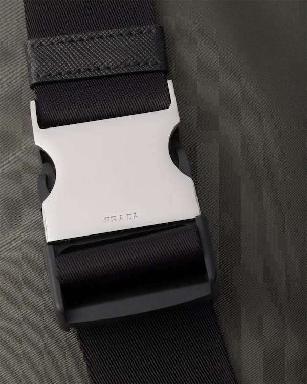 Re-Nylon and Saffiano leather belt bag Re-Nylon and Saffiano leather belt bag