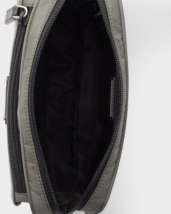 Re-Nylon and Saffiano leather belt bag Re-Nylon and Saffiano leather belt bag