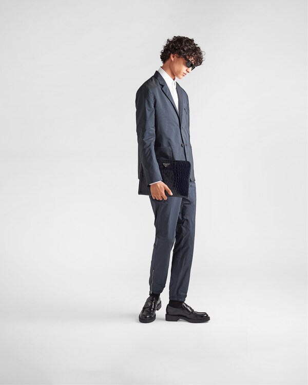 Crocodile leather document holder - Navy Crocodile leather document holder - Navy