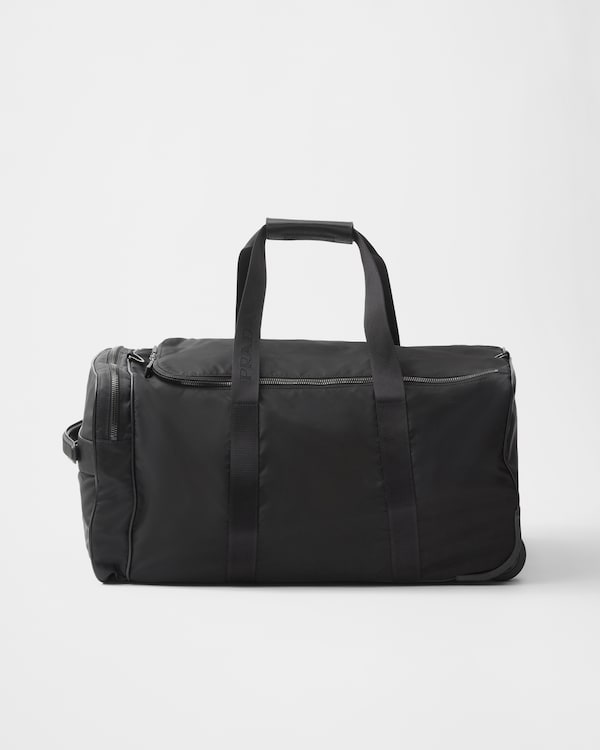 Re-Nylon and Saffiano leather trolley Re-Nylon and Saffiano leather trolley