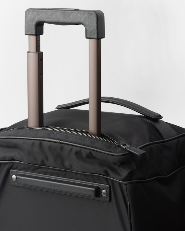 Re-Nylon and Saffiano leather trolley Re-Nylon and Saffiano leather trolley