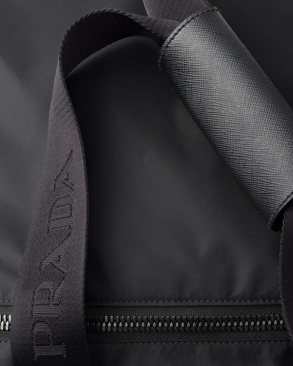 Re-Nylon and Saffiano leather trolley Re-Nylon and Saffiano leather trolley