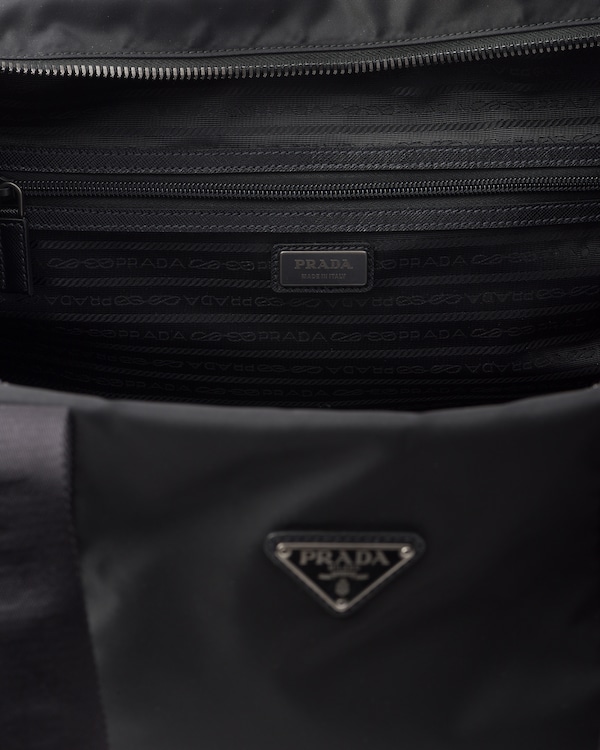 Re-Nylon and Saffiano leather trolley Re-Nylon and Saffiano leather trolley