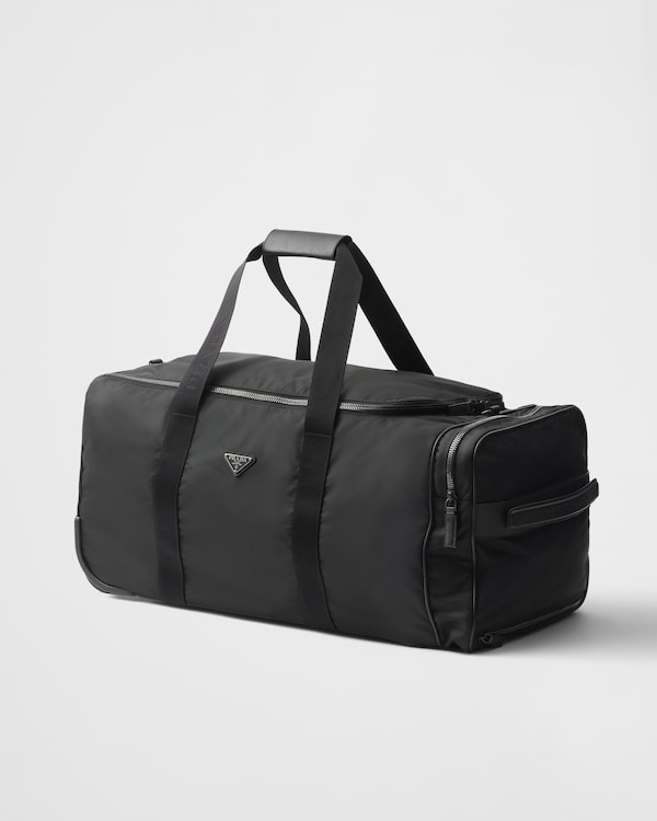 Re-Nylon and Saffiano leather trolley Re-Nylon and Saffiano leather trolley