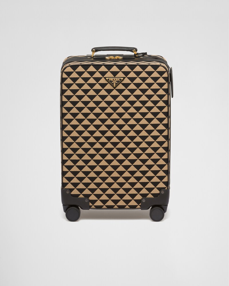 Prada carry on luggage with wheels deals