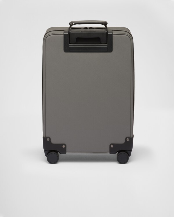 ترولي من جلد سافيانو - رمادي رخامي ترولي من جلد سافيانو - رمادي رخامي