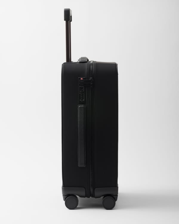 Re-Nylon and Saffiano leather trolley Re-Nylon and Saffiano leather trolley