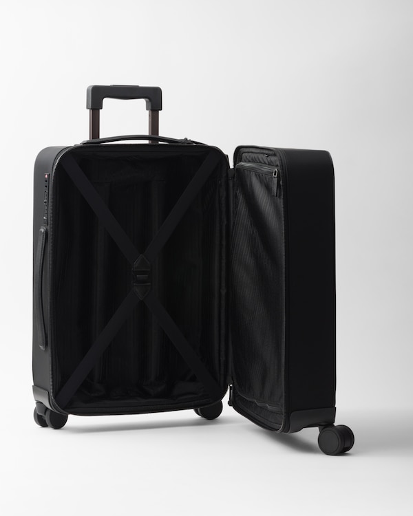 Re-Nylon and Saffiano leather trolley Re-Nylon and Saffiano leather trolley