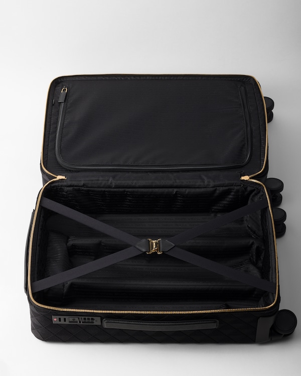 Embroidered fabric trolley Embroidered fabric trolley