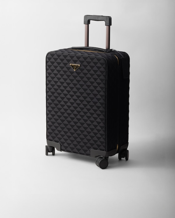 Embroidered fabric trolley Embroidered fabric trolley