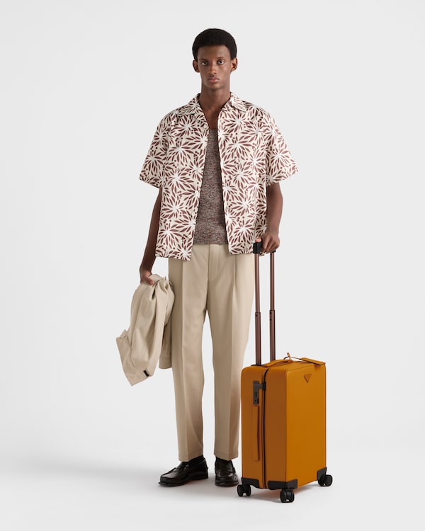 Saffiano皮革拉杆箱 - 琥珀 Saffiano皮革拉杆箱 - 琥珀