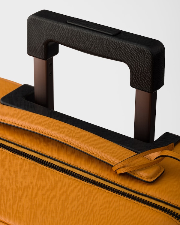 Saffiano皮革拉杆箱 - 琥珀 Saffiano皮革拉杆箱 - 琥珀