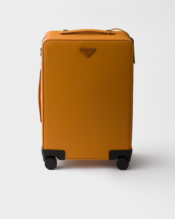 Saffiano皮革拉杆箱 - 琥珀 Saffiano皮革拉杆箱 - 琥珀