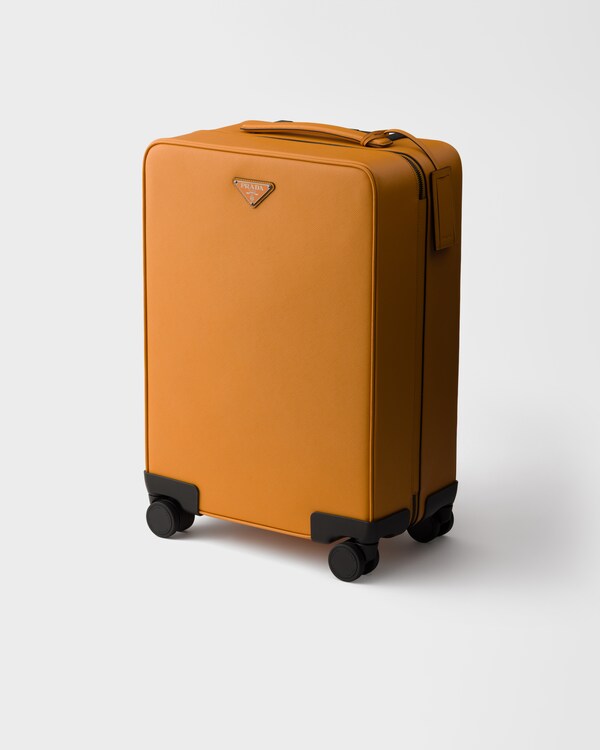 Saffiano皮革拉杆箱 - 琥珀 Saffiano皮革拉杆箱 - 琥珀