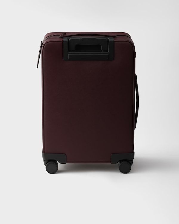 Saffiano leather trolley - Burgundy Saffiano leather trolley - Burgundy