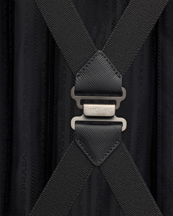 Saffiano leather trolley - Burgundy Saffiano leather trolley - Burgundy