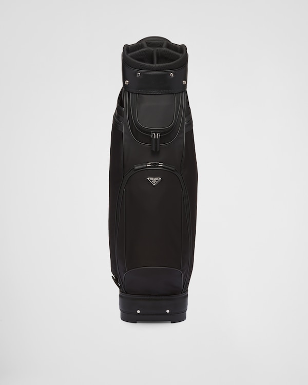 プラダ　バッグ　NYLON GOLF Black Re-Nylon and Saffiano golf bag | PRADA