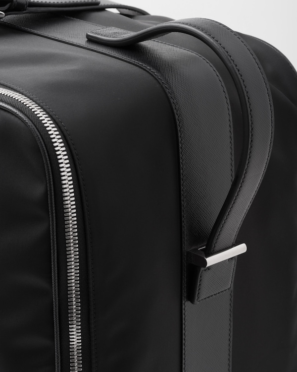 Valise en Re-Nylon et cuir Saffiano Valise en Re-Nylon et cuir Saffiano