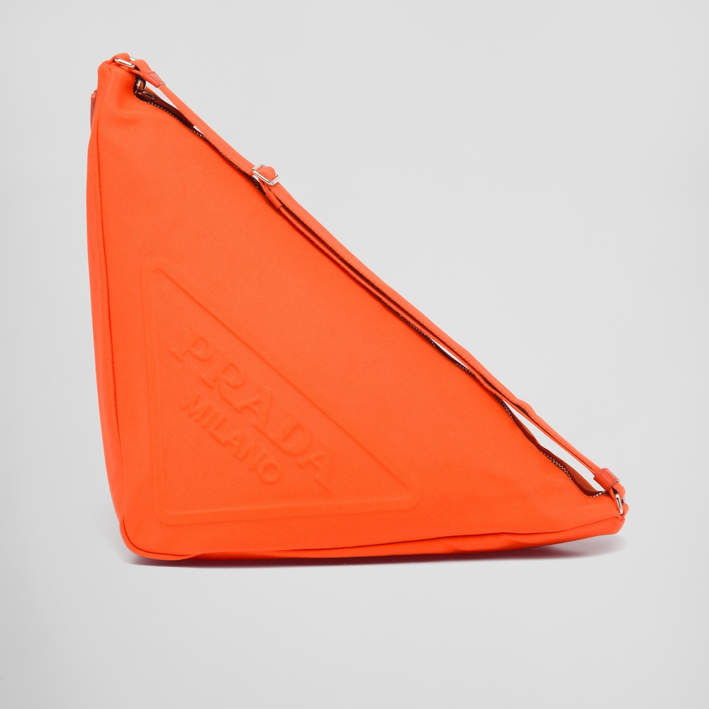 prada canvas triangle bag