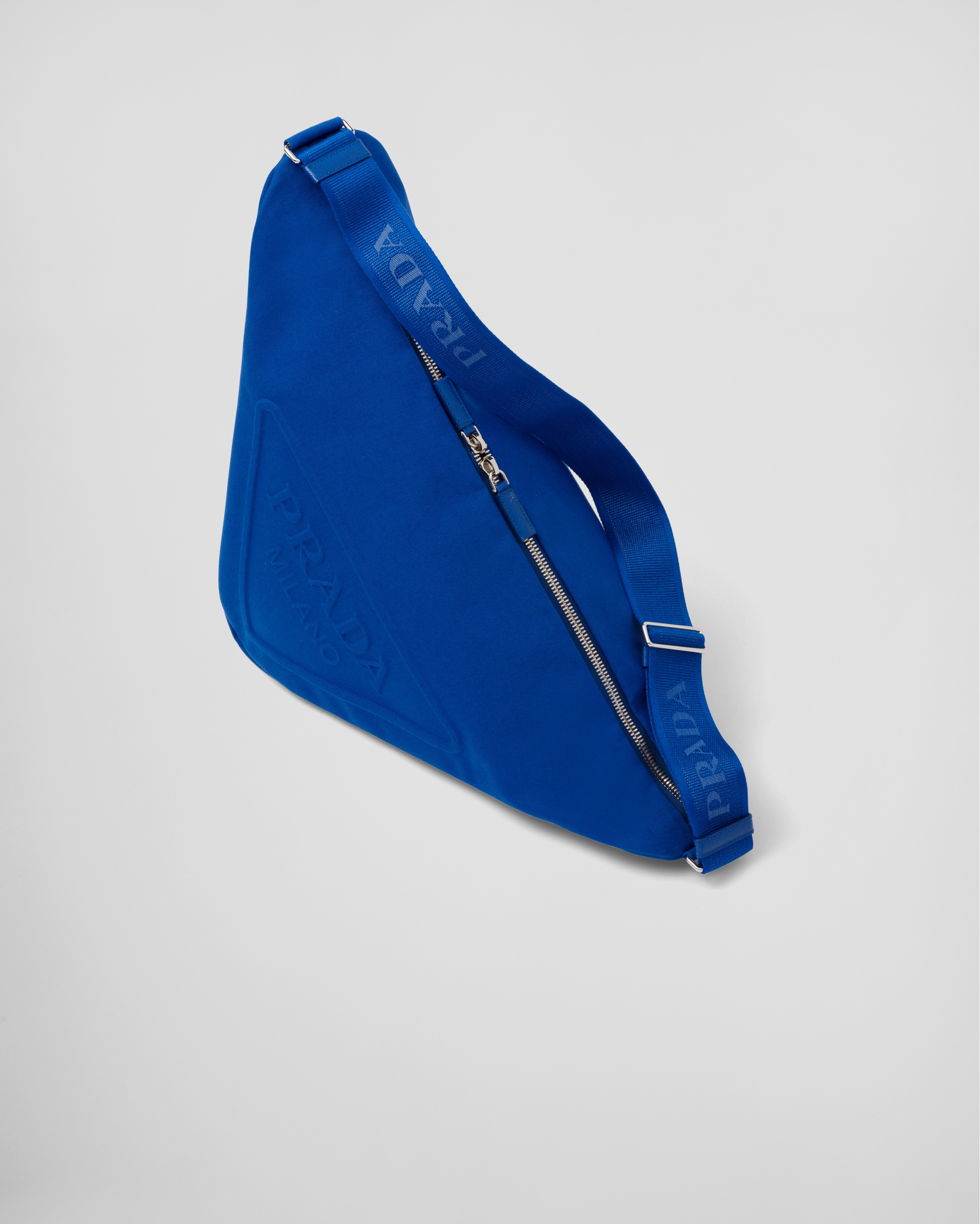 prada canvas triangle bag