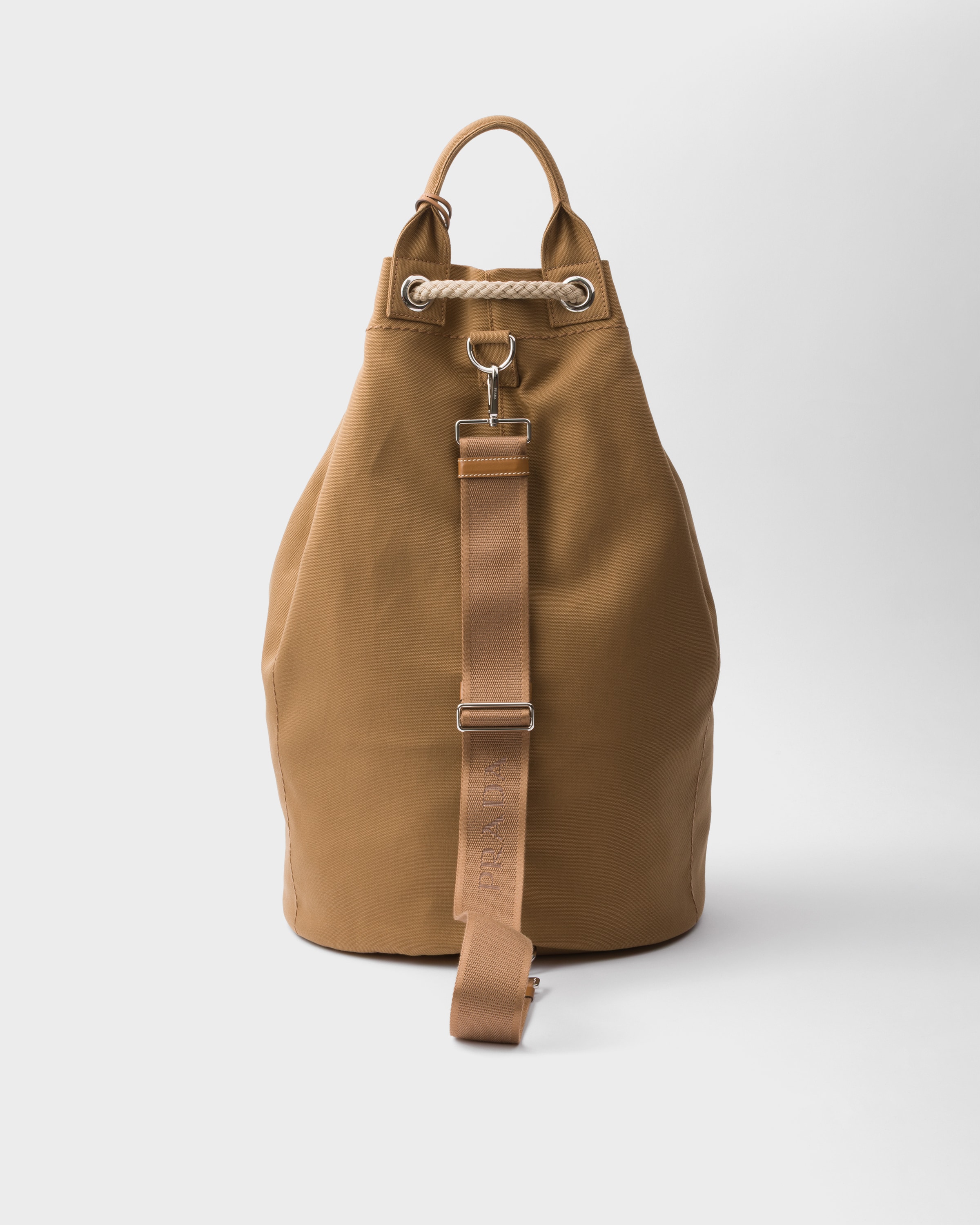 Prada Canvas Drawstring Duffle Bag