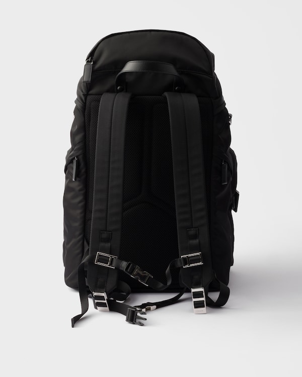 Re-Nylon and Saffiano leather backpack Re-Nylon and Saffiano leather backpack