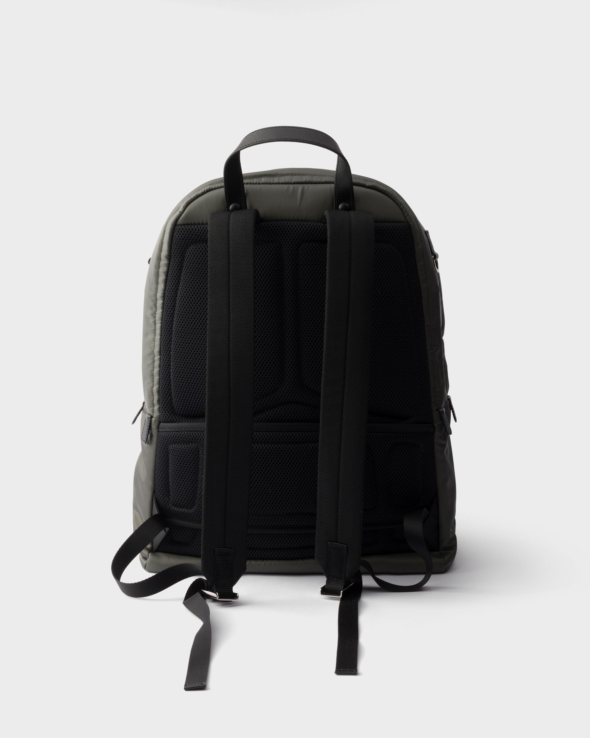 リュックPRADA Forest Green Re-nylon And Saffiano Leather Backpack | PRADA