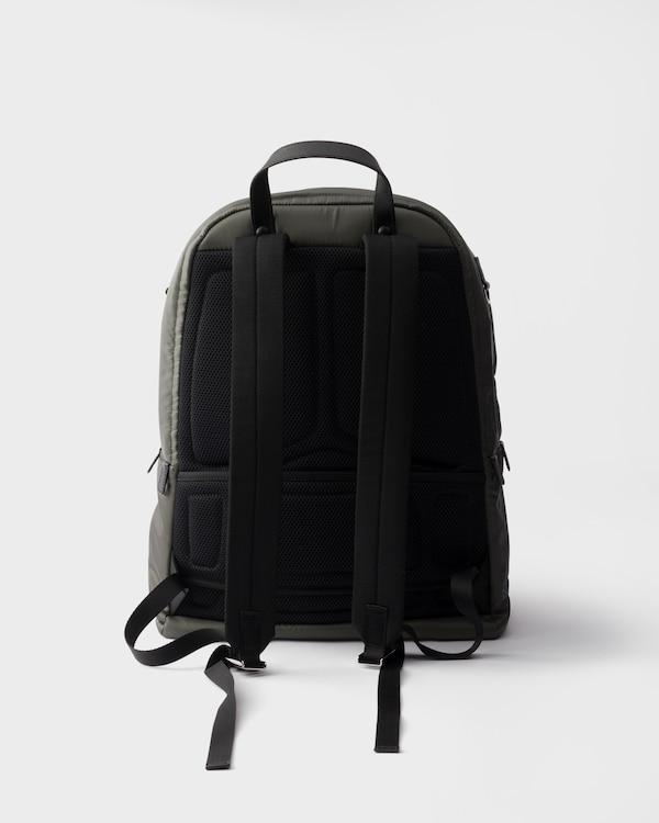 Re-Nylon and Saffiano leather backpack Re-Nylon and Saffiano leather backpack