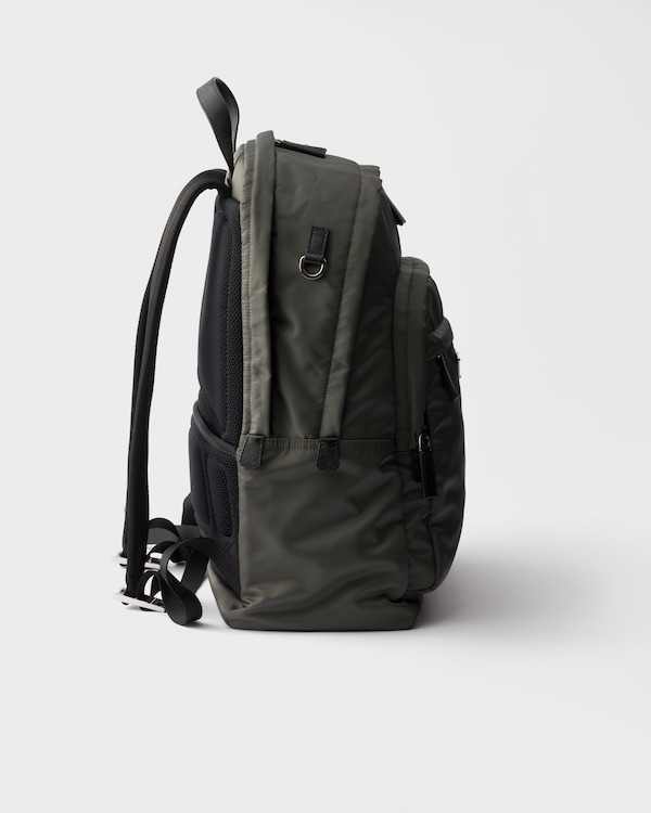 Re-Nylon and Saffiano leather backpack Re-Nylon and Saffiano leather backpack