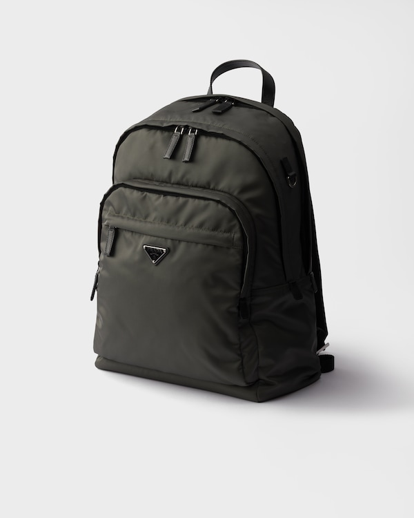 Re-Nylon and Saffiano leather backpack Re-Nylon and Saffiano leather backpack
